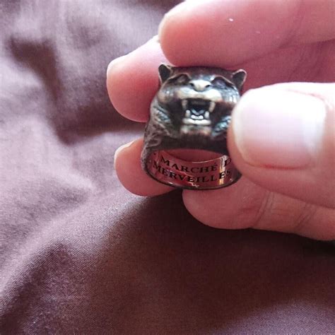 gucci feline garden ring|Gucci feline head belt.